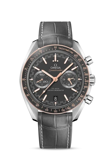 Omega - 329.23.44.51.06.001 Speedmaster Racing Master Co-Axial Stainless Steel / Sedna / Grey / Alligator