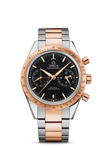 Omega - 331.20.42.51.01.002 Speedmaster 57 Co-Axial Stainless Steel / Red Gold / Black / Bracelet