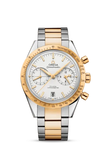 Omega - 331.20.42.51.02.001 Speedmaster 57 Co-Axial Stainless Steel / Yellow Gold / Silver / Bracelet