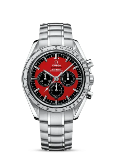 Omega - 3506.61.00 Speedmaster Michael Schumacher Stainless Steel / Red / Bracelet / The Legend Red