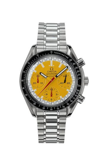 Omega - 3510.12.00 Speedmaster Reduced Stainless Steel / Yellow / Bracelet / Schumacher