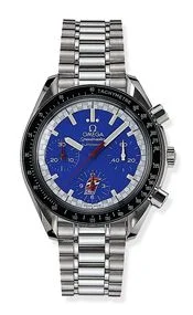 Omega - 3510.80.00 Speedmaster Reduced Stainless Steel / Blue / Bracelet / Cart
