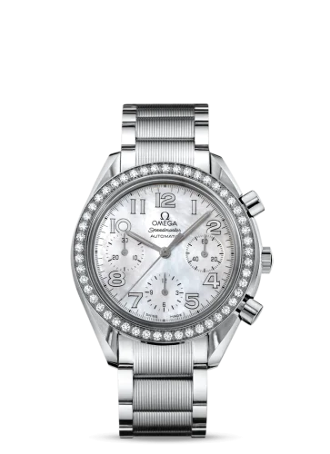 Omega - 3535.70.00 Speedmaster Reduced Ladies Stainless Steel / Diamond / MOP-Silver / Bracelet