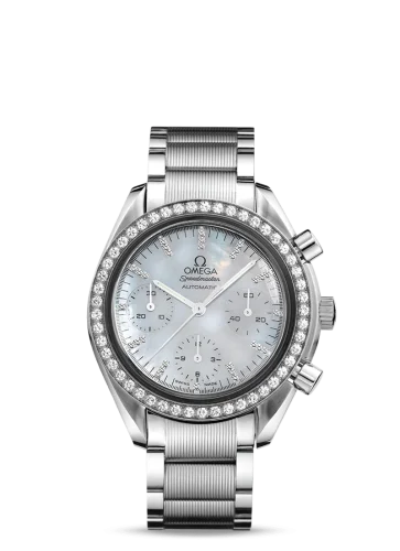 Omega - 3535.77.00 Speedmaster Reduced Ladies Stainless Steel / Diamond /  MOP / Bracelet