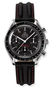 Omega - 3810.51.41 Speedmaster Reduced Stainless Steel / Black / Strap / AC Milan