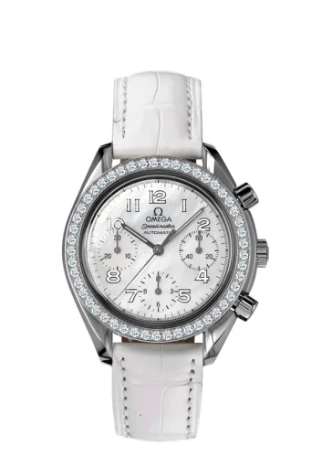 Omega - 3815.70.36 Speedmaster Reduced Ladies Stainless Steel / MOP / Diamond / Grey