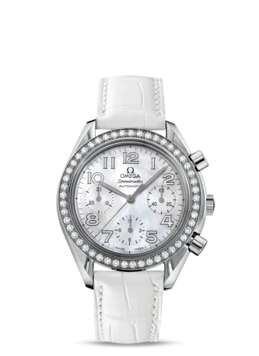 Omega - 3835.70.36 Speedmaster Reduced Ladies Stainless Steel / Diamond / MOP / White