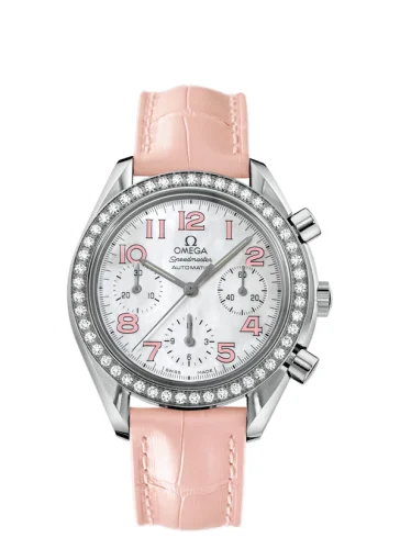 Omega - 3835.74.34 Speedmaster Reduced Ladies Stainless Steel / Diamond / MOP / Pink