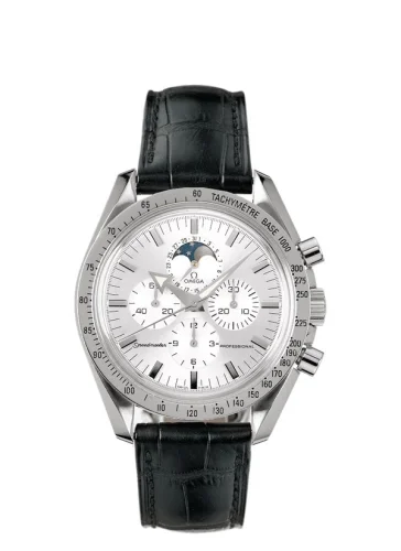 Omega Omega - 3875.30.31 Speedmaster Professional Moonphase Broad Arrow Stainless Steel / Silver / Strap