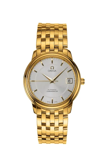 Omega - 4100.31.00 De Ville Prestige Automatic 34.7 Yellow Gold / White / Bracelet