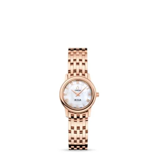 Omega - 4116.70.00 De Ville Prestige Quartz 22 Red Gold / MOP / Bracelet