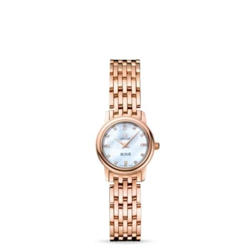 Omega - 4116.75.00 De Ville Prestige Quartz 22 Red Gold / MOP Diamond / Bracelet