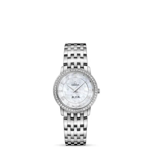 Omega - 413.15.27.60.05.001 De Ville Prestige Quartz 27 Stainless Steel / Diamond / MOP / Bracelet