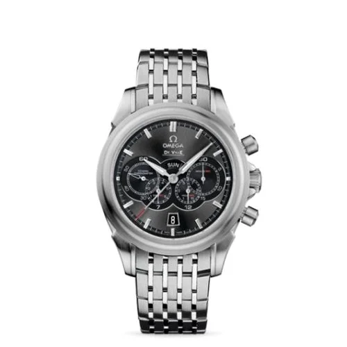 Omega De Ville Co-Axial 41 Chronograph 4 Counters Stainless Steel / Grey / Bracelet