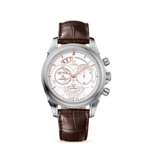 Omega - 422.13.41.50.04.002 De Ville Co-Axial 41 Chronoscope Stainless Steel / White / St Moritz