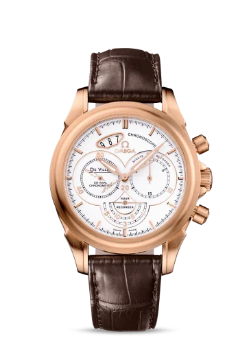 Omega - 422.53.41.50.04.001 De Ville Co-Axial 41 Chronoscope Red Gold / White / St Moritz