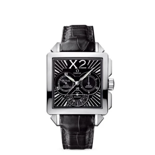 Omega De Ville X2 Co-Axial 37 Chronograph Stainless Steel / Black