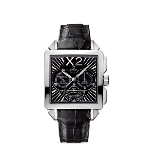 Omega Omega - 423.13.37.50.01.001 De Ville X2 Co-Axial 37 Chronograph Stainless Steel / Black