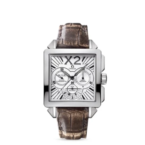Omega Omega - 423.13.37.50.02.001 De Ville X2 Co-Axial 37 Chronograph Stainless Steel / Silver