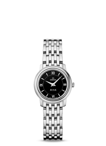 Omega - 424.10.24.60.01.001 De Ville Prestige Quartz 24.4 Stainless Steel / Black / Bracelet