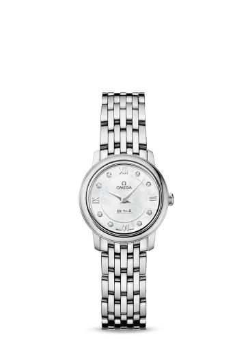 Omega - 424.10.24.60.55.001 De Ville Prestige Quartz 24.4 Stainless Steel / MOP / Bracelet