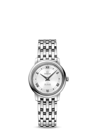 Omega - 424.10.27.60.04.001 De Ville Prestige Quartz 27.4 Stainless Steel / Vintage Silver / Bracelet