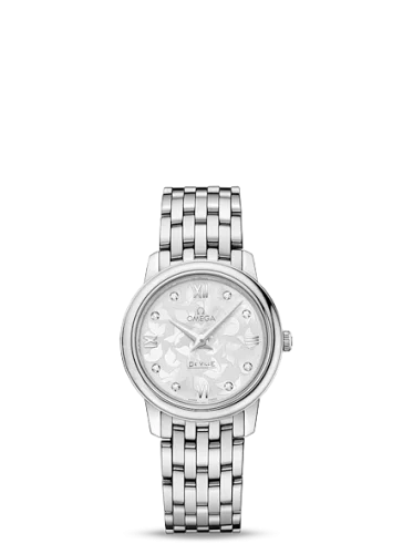 Omega - 424.10.27.60.52.001 De Ville Prestige Quartz 27.4 Stainless Steel / MOP Butterfly / Bracelet