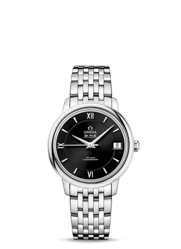 Omega - 424.10.33.20.01.001 De Ville Prestige Co-Axial 32.7 Stainless Steel / Black / Bracelet