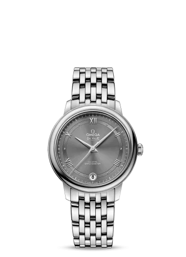 Omega - 424.10.33.20.06.001 De Ville Prestige Co-Axial 32.7 Stainless Steel / Vintage Grey  / Bracelet