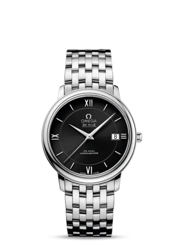 Omega - 424.10.37.20.01.001 De Ville Prestige Co-Axial 36.8 Stainless Steel / Black / Bracelet