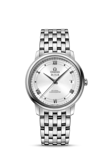 Omega - 424.10.37.20.02.002 De Ville Prestige Co-Axial 36.8 Stainless Steel / Vintage Silver / Bracelet