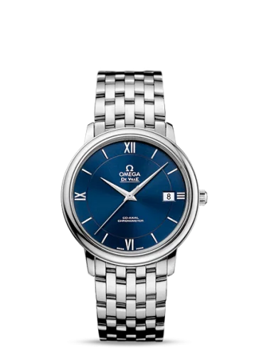 Omega - 424.10.37.20.03.001 De Ville Prestige Co-Axial 36.8 Stainless Steel / Blue / Bracelet