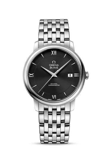 Omega - 424.10.40.20.01.001 De Ville Prestige Co-Axial 39.5 Stainless Steel / Black / Bracelet