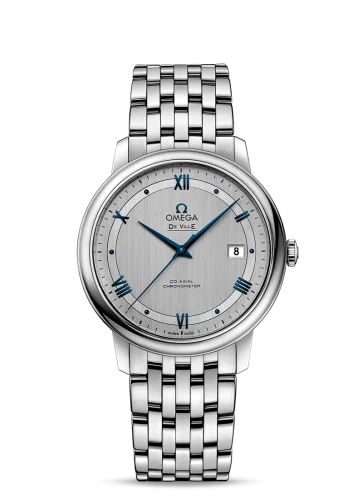Omega - 424.10.40.20.02.001 De Ville Prestige Co-Axial 39.5 Stainless Steel / Vintage Silver / Bracelet
