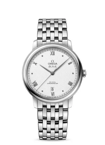 Omega - 424.10.40.20.02.006 De Ville Prestige Co-Axial 39.5 Stainless Steel / Vintage Silver / Bracelet