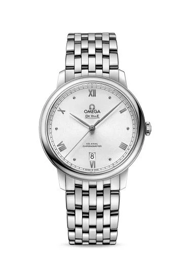Omega - 424.10.40.20.02.007 De Ville Prestige Co-Axial 39.5 Stainless Steel / Silver Sunburst / Bracelet