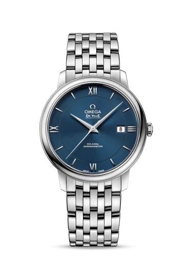 Omega - 424.10.40.20.03.001 De Ville Prestige Co-Axial 39.5 Stainless Steel / Blue / Bracelet