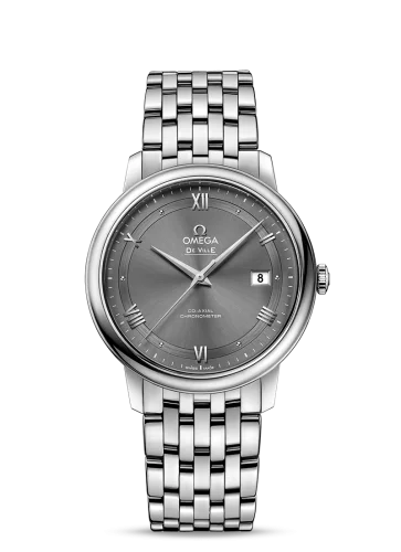 Omega - 424.10.40.20.06.001 De Ville Prestige Co-Axial 39.5 Stainless Steel / Vintage Grey / Bracelet