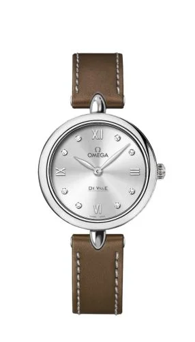Omega - 424.12.27.60.52.001 De Ville Prestige Dewdrop Quartz 27.4 Stainless Steel / Silver