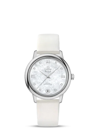 Omega - 424.12.33.20.55.001 De Ville Prestige Co-Axial 32.7 Stainless Steel / MOP Butterfly