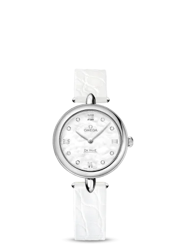 Omega - 424.13.27.60.55.001 De Ville Prestige Dewdrop Quartz 27.4 Stainless Steel / MOP