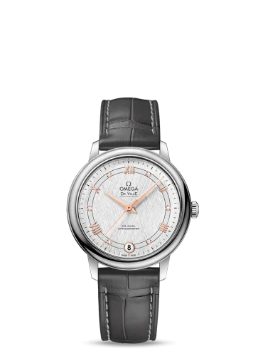 Omega - 424.13.33.20.52.001 De Ville Prestige Co-Axial 32.7 Stainless Steel / Vintage Silk Silver
