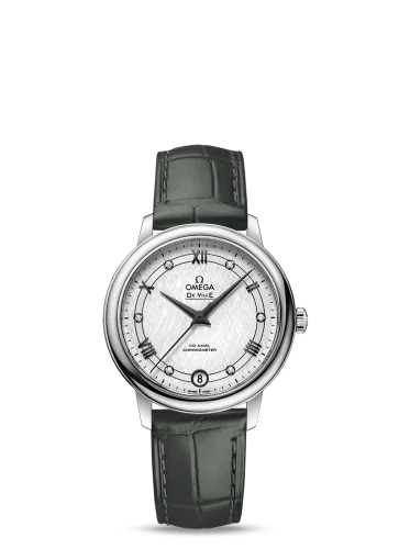 Omega - 424.13.33.20.52.002 De Ville Prestige Co-Axial 32.7 Stainless Steel / Vintage Silk Silver