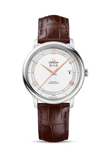 Omega - 424.13.40.20.02.002 De Ville Prestige Co-Axial 39.5 Stainless Steel / Vintage Silver