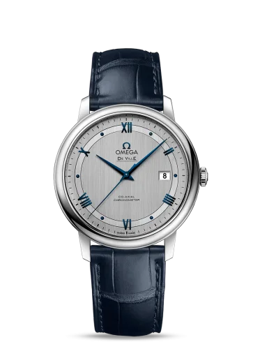 Omega - 424.13.40.20.02.003 De Ville Prestige Co-Axial 39.5  Stainless Steel / Vintage Silver