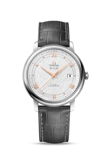 Omega - 424.13.40.20.02.005 De Ville Prestige Co-Axial 39.5 Stainless Steel / Vintage Silk Silver