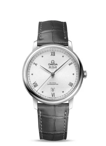 Omega - 424.13.40.20.02.007 De Ville Prestige Co-Axial 39.5 Stainless Steel / Silver Sunburst