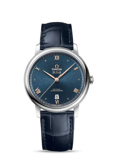 Omega - 424.13.40.20.03.004 De Ville Prestige Co-Axial 39.5 Stainless Steel / Blue Sunburst