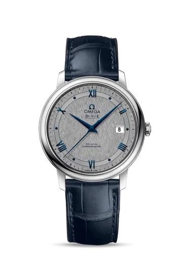 Omega - 424.13.40.20.06.002 De Ville Prestige Co-Axial 39.5 Stainless Steel / Vintage Grey Silk / Bracelet