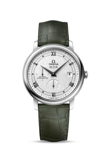 Omega De Ville Prestige Co-Axial 39.5 Power Reserve Stainless Steel / Vintage Silver Silk